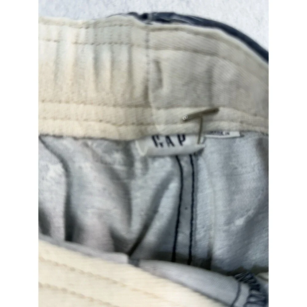 Gap Twill Jogger Shorts Men's M Elastic Waistband Drawstring Tropical Hawaiian